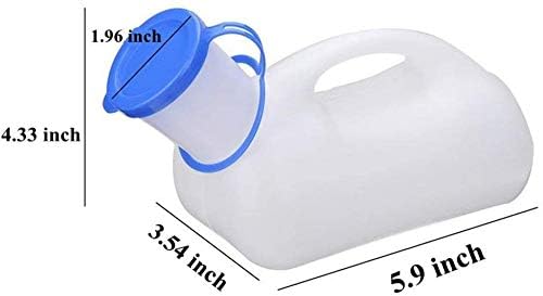 DPOWERFUL Unisex Potty Urinal for Car, Portable Urinal for Men and Women, Bedpans Pee Bottle with a Lid and Funnel, Mobile Toilet Urinal for Car, Old Man, Child and Patient for Hospital Camping Outdoor Travel - Image 5