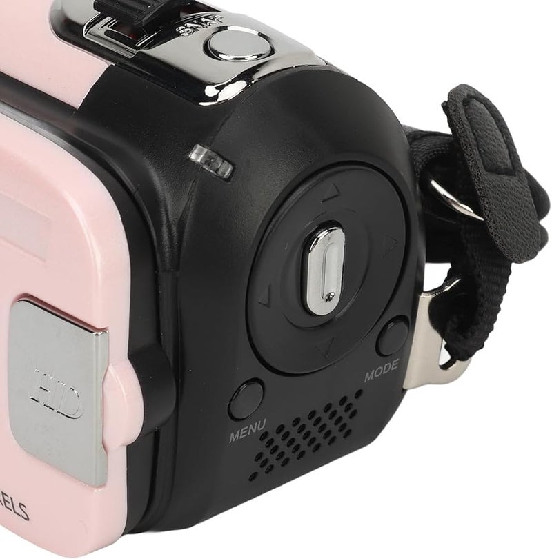 Pink Digital Camera 16MP 1080P Vlogging Camcorder with 16X Zoom Rotatable Screen Anti Shake - Image 3