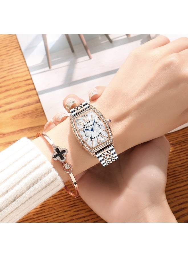 Chenxi Women’s Quartz Wrist Watch with Luxury Diamond-Studded Design, Water Resistant, Scratch-Resistant Glass, Stainless Steel Strap with Elegant Box - Image 3