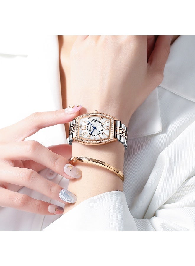 Chenxi Women’s Quartz Wrist Watch with Luxury Diamond-Studded Design, Water Resistant, Scratch-Resistant Glass, Stainless Steel Strap with Elegant Box - Image 5