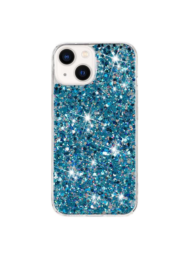 S-TOP Case For iPhone 15 Plus Transparent Frame Glitter Powder TPU Phone Case - Image 1