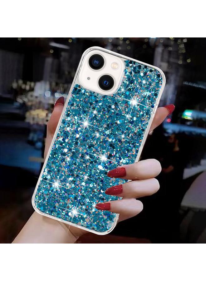 S-TOP Case For iPhone 15 Plus Transparent Frame Glitter Powder TPU Phone Case - Image 4