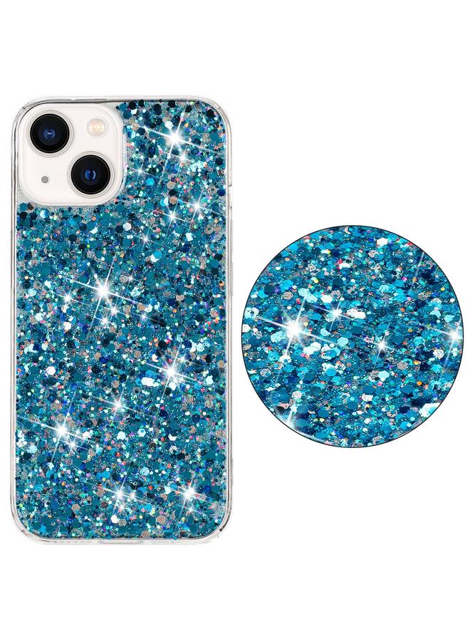S-TOP Case For iPhone 15 Plus Transparent Frame Glitter Powder TPU Phone Case - Image 2