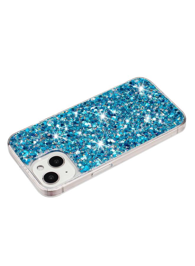 S-TOP Case For iPhone 15 Plus Transparent Frame Glitter Powder TPU Phone Case - Image 3