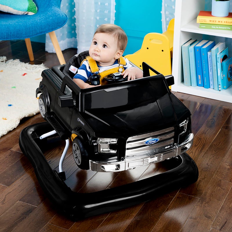 Bright Starts Ford F-150 4-in-1 Agate Black Baby Activity Center & Push Walker with Removable Interactive Steering Wheel-Toy, 6 Months and up - Image 5
