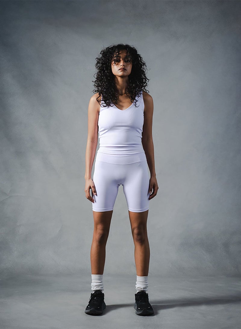 Beyond Sportswear Women's Lilac Seamless Biker Shorts - Image 2