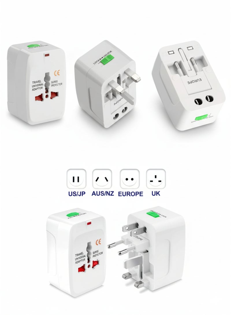 vexa pro Universal Travel Adapter Plug – All-in-One Worldwide International Charger (Without USB) | Compatible with UK, EU, USA & AUS Sockets | Compact, Safe & Portable for Travel, Office & Home Use - Image 4