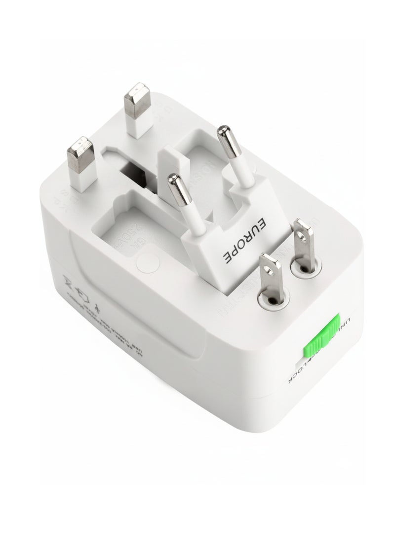 vexa pro Universal Travel Adapter Plug – All-in-One Worldwide International Charger (Without USB) | Compatible with UK, EU, USA & AUS Sockets | Compact, Safe & Portable for Travel, Office & Home Use - Image 2