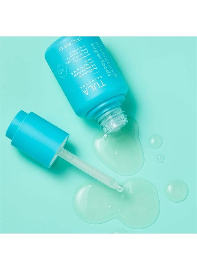 TULA Skin Care Sensitive Skin Treatment Drops | Skincare-First, Calming Vitamin B Serum, Soothes & Reduces Irritation while Improving Skin's Resilience | 1 fl. oz. 