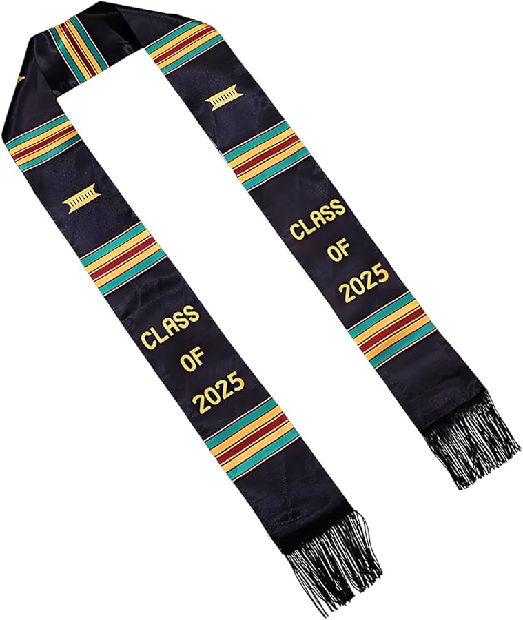 Class Of 2025 Graduation Sash Elegant Embroidered Unisex Belt For Achievements - Image 1