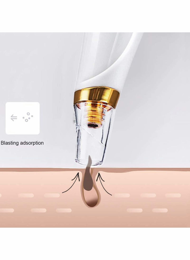 Blackhead Remover, 3 Modes Electric Small Bubble Pore Cleanser, Facial Massage Cleanser, with Curved Blackhead Needle Kit, Portable Easy to clean, Smooth Skin, Absorb Grease, Female Beauty - Image 5