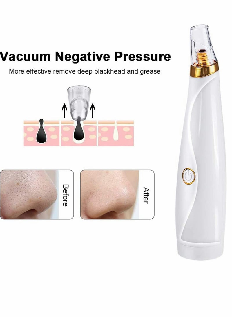 Blackhead Remover, 3 Modes Electric Small Bubble Pore Cleanser, Facial Massage Cleanser, with Curved Blackhead Needle Kit, Portable Easy to clean, Smooth Skin, Absorb Grease, Female Beauty - Image 3