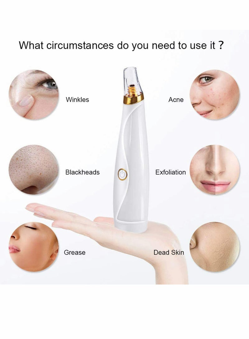 Blackhead Remover, 3 Modes Electric Small Bubble Pore Cleanser, Facial Massage Cleanser, with Curved Blackhead Needle Kit, Portable Easy to clean, Smooth Skin, Absorb Grease, Female Beauty - Image 4