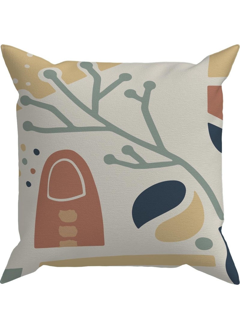 Evdeki Çarşı Evik Abstract 4-Piece Throw Pillow Case DS92  - Image 2