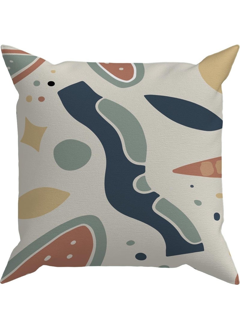 Evdeki Çarşı Evik Abstract 4-Piece Throw Pillow Case DS92  - Image 3