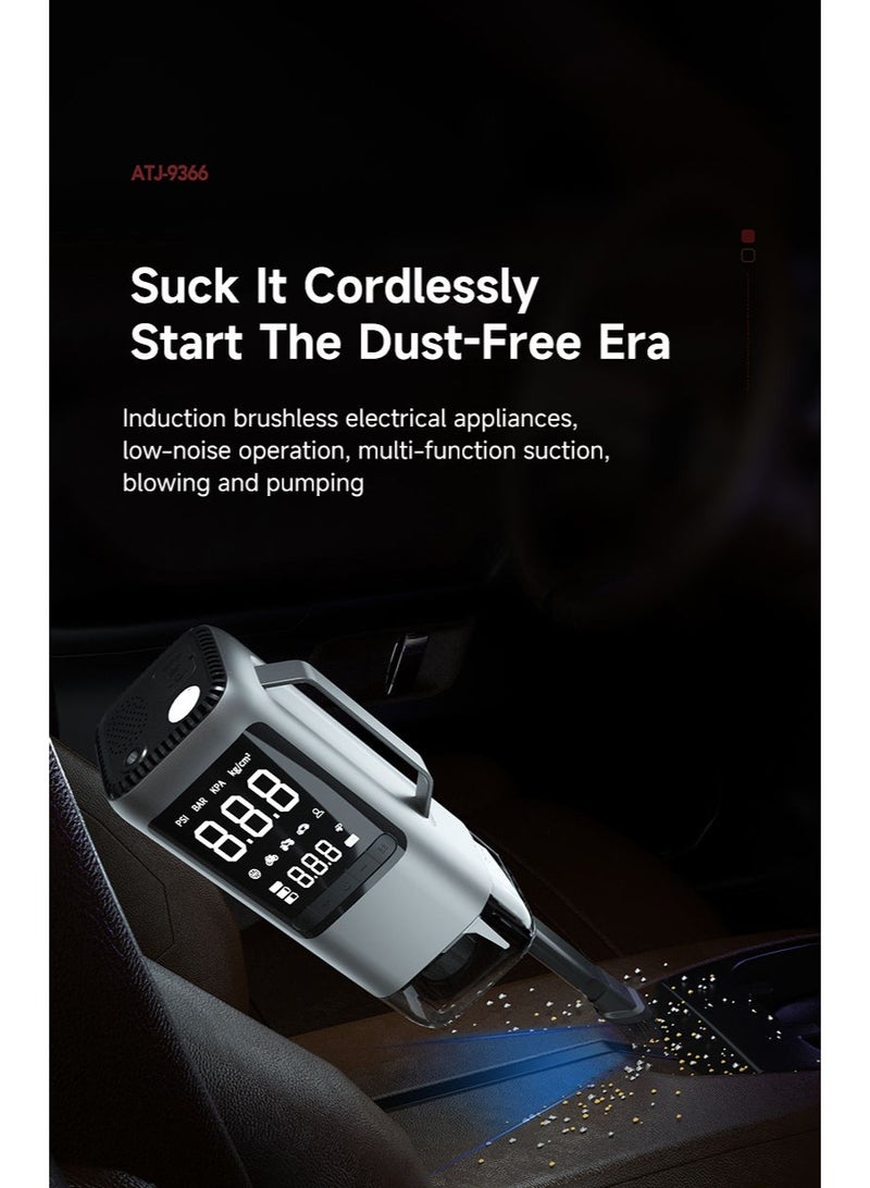 Compact Battery Jump Starter with Built-in Inflator — Emergency Car Kit - Image 2