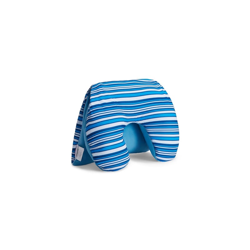 AMERICAN TOURISTER American Tourister 2Way Magic Pillow Experience Ultimate Comfort on The Go Portable Convertible Pillow for Men Women Light Blue Stripes  - Image 3