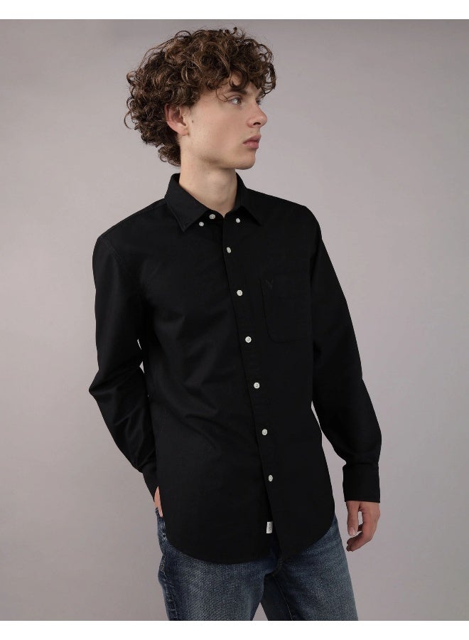 American Eagle AE Slim Fit Everyday Oxford Button-Up Shirt  - Image 1