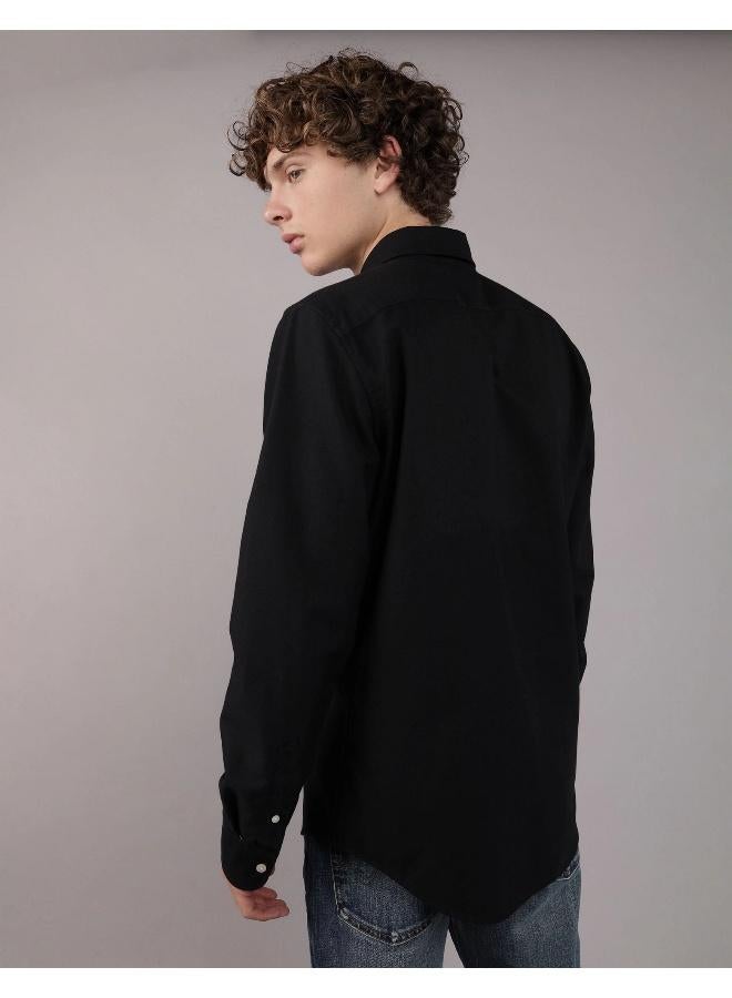 امريكان ايجل قميص أكسفورد بأزرار بقصة ضيقة للاستخدام اليومي - Image 4