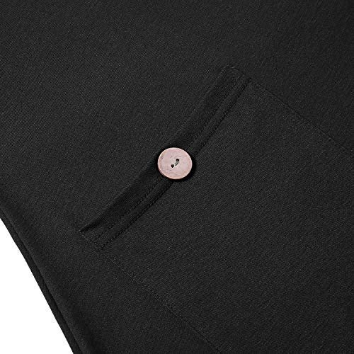 Bulotus Women's Turtleneck Long Sleeve Stylish Tunic Top for Jeans,Black,Small - Image 5