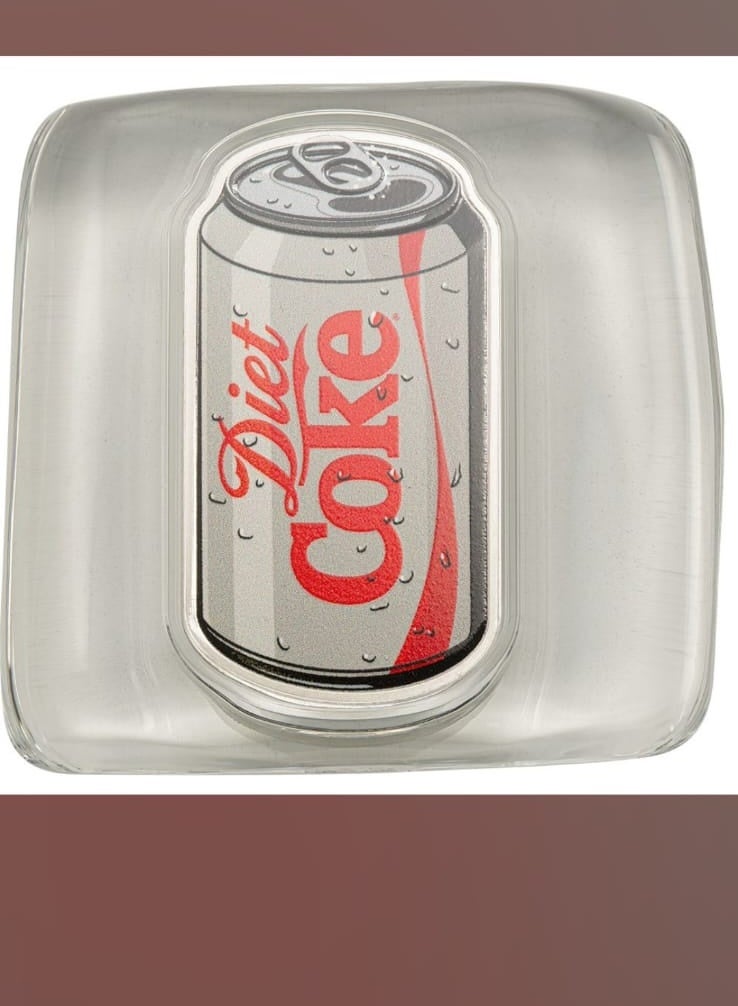 PAMP 1OZ COCA-COLA DIET COKE.999 FINE SILVER BAR (31.10G) PAMP BAR - Image 2