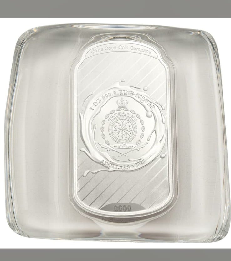 PAMP 1OZ COCA-COLA DIET COKE.999 FINE SILVER BAR (31.10G) PAMP BAR - Image 3
