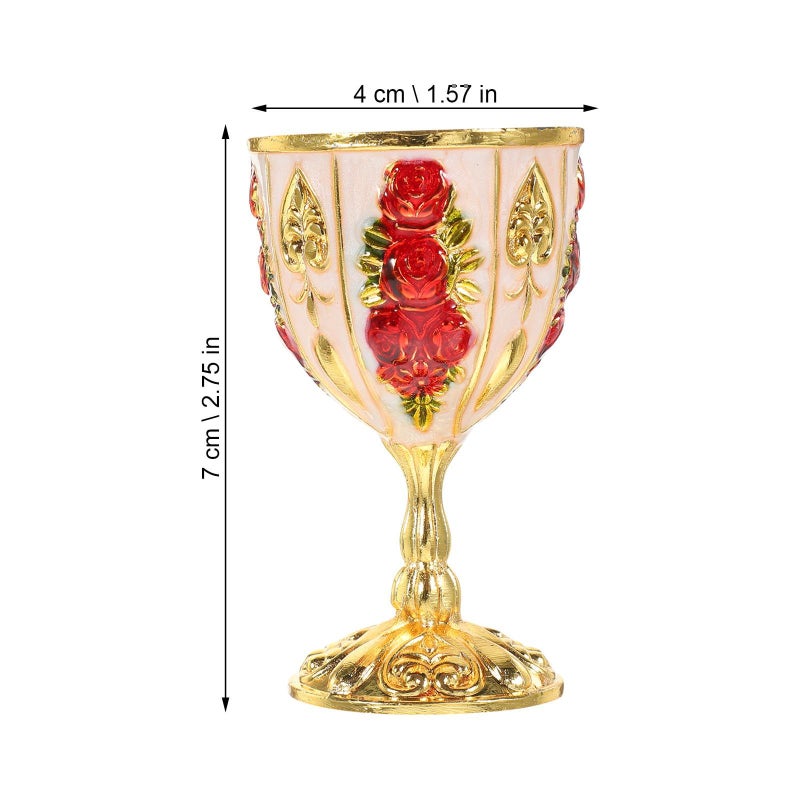 Vintage Metal Wine Glass 1pcs Anti Break Iron Cup for Home Bar Party - Image 3