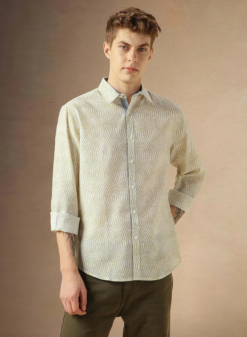 Dennis Lingo Beige Shirt For Men For Men