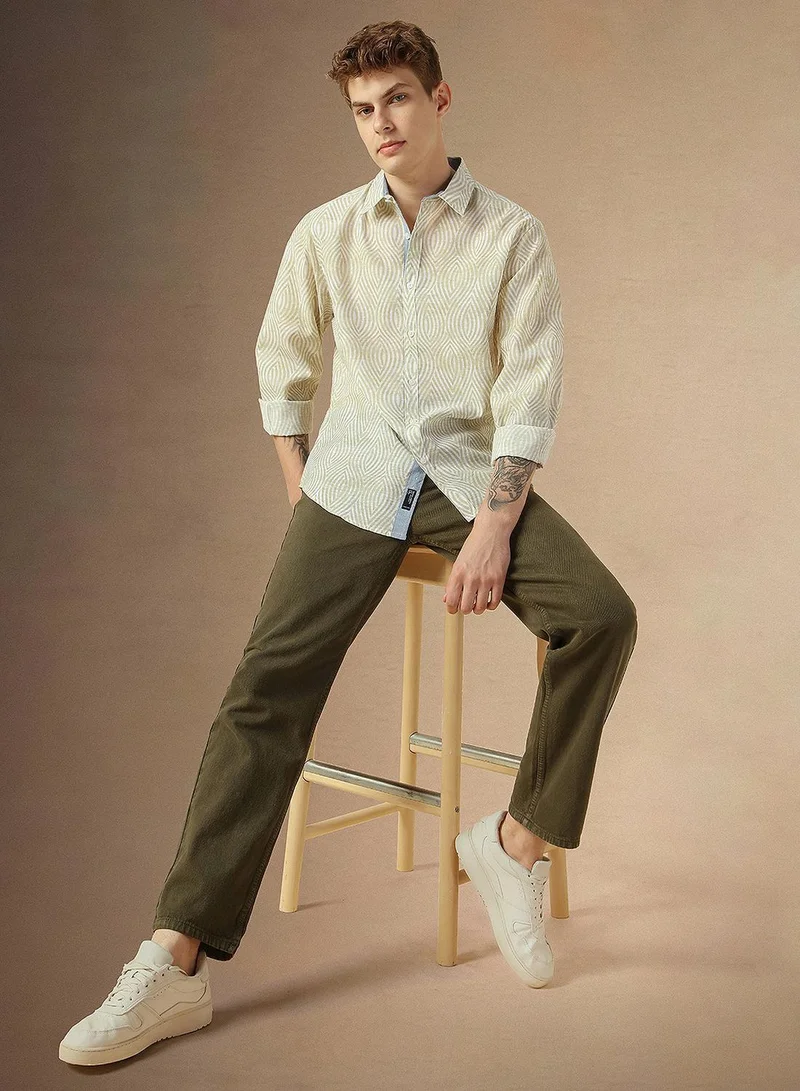 Dennis Lingo Beige Shirt For Men For Men