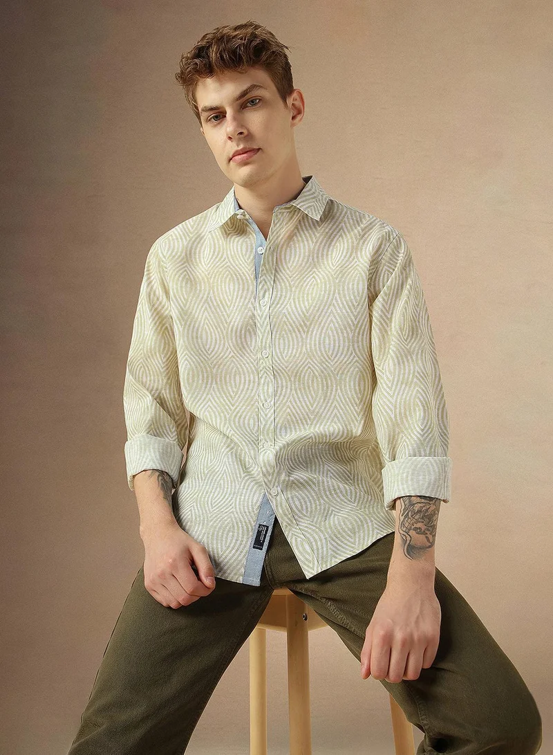 Dennis Lingo Beige Shirt For Men For Men