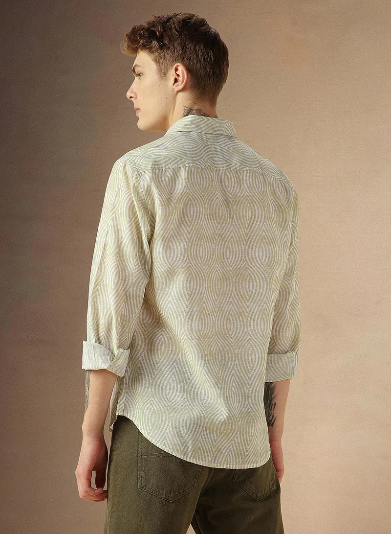 Dennis Lingo Beige Shirt For Men For Men