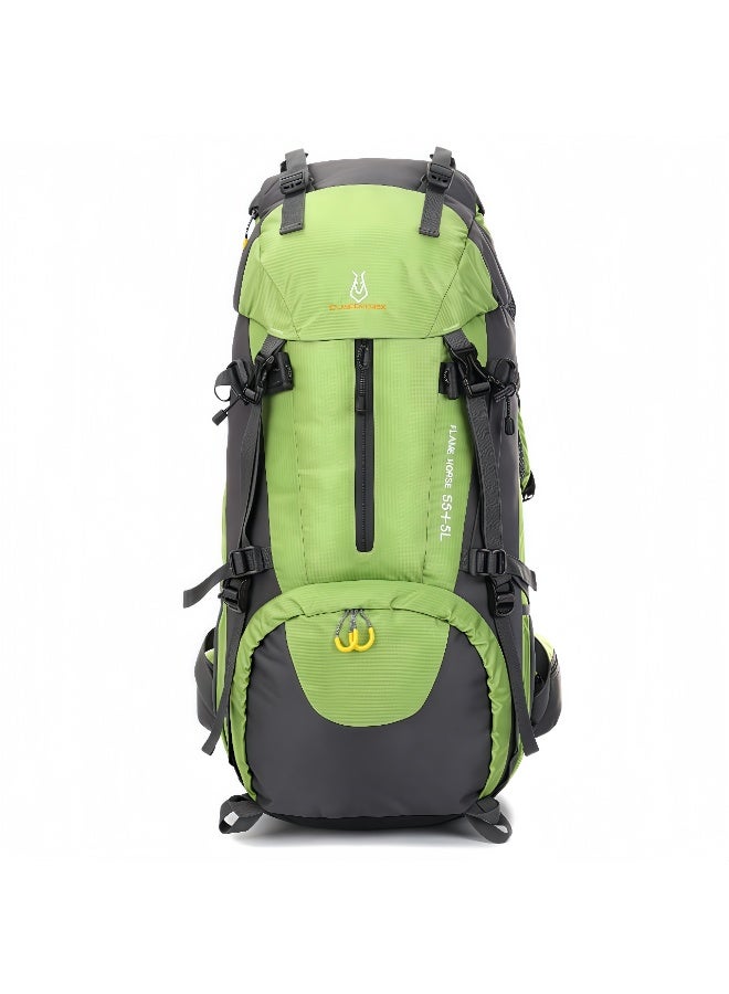 FLAMEHORSE Outdoor Mountaineering Bag Shoulder Men And Women 60L Large Capacity Travel Backpack Nylon Water-Proof Travel Bag - Image 1