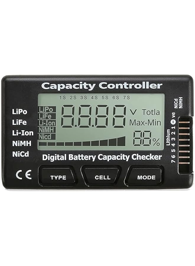 PROMASS promass RC CellMeter-7 Digital Battery Capacity Checker Controller Tester for LiPo/Life/Li-ion/NiMH/Nicd  - Image 1