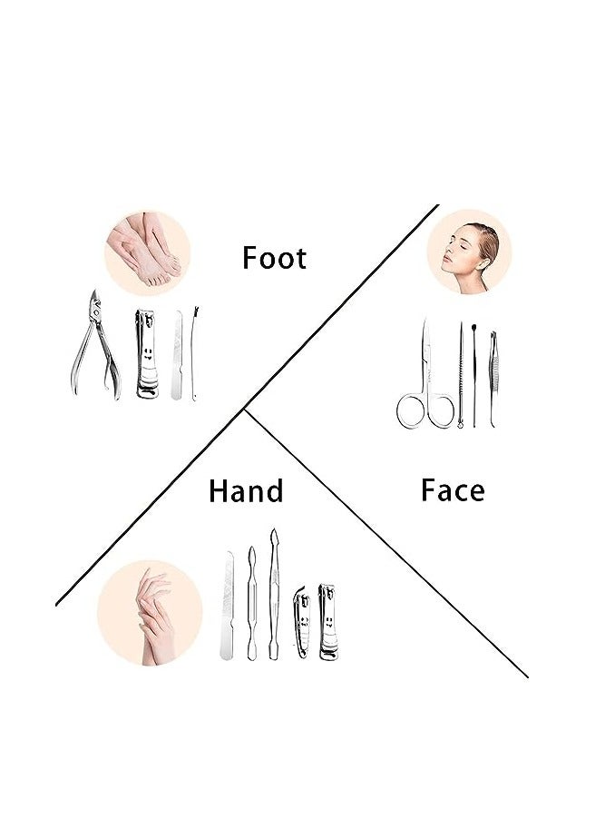 ORiTi ORiTi Nail Clipper Set 12 in 1 Manicure and Pedicure Kit for Fingernail and Toenail with Portable Travel Case, Ideal for Men and Women, Professional Stainless Steel  - Image 5