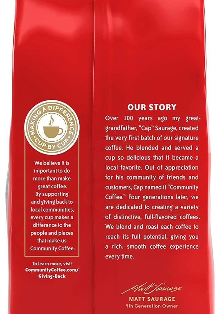 Community Coffee Breakfast Blend Ground Coffee, Medium Roast, 32 Ounces (Pack of 4) - Image 2