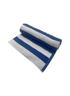 BYFT Petunia (Royal Blue - White) Luxury Pool Towel (90x180 Cm-Set of 1) 100% Cotton, Highly Absorbent and Quick dry, Classic Hotel and Spa Quality Beach Towel -550 Gsm  - Image 4