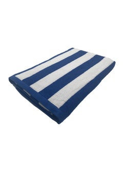 BYFT Petunia (Royal Blue - White) Luxury Pool Towel (90x180 Cm-Set of 1) 100% Cotton, Highly Absorbent and Quick dry, Classic Hotel and Spa Quality Beach Towel -550 Gsm  - Image 3