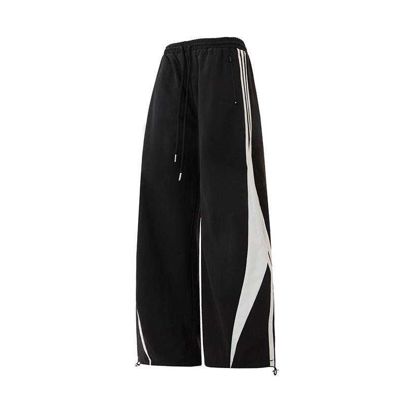 Retro Side Striped Sports Pants Y2K Fashion Brand Sweatpants Jogger Casual Pants For Men And Women - Image 1