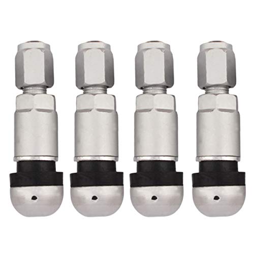 TOMALL غطاء صمامات الإطارات من TOMALL مقاوم للانفجار من الألمنيوم الفضي - Image 1