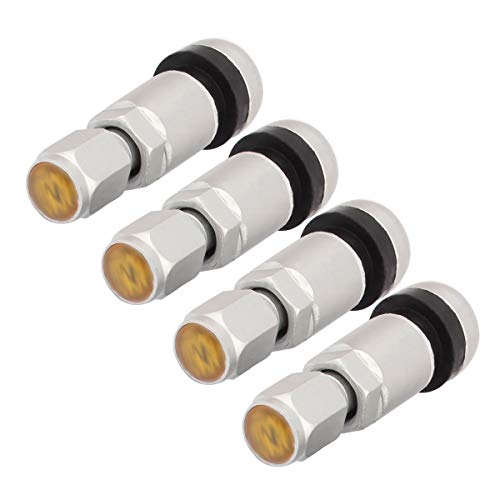 TOMALL غطاء صمامات الإطارات من TOMALL مقاوم للانفجار من الألمنيوم الفضي - Image 3