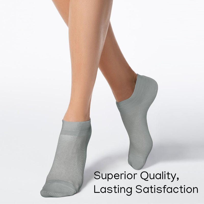 Duna Womens Socks, Ultra Thin Breathable Cotton Ankle Socks for Women, Athletic Running Low Cut No Show - Image 4