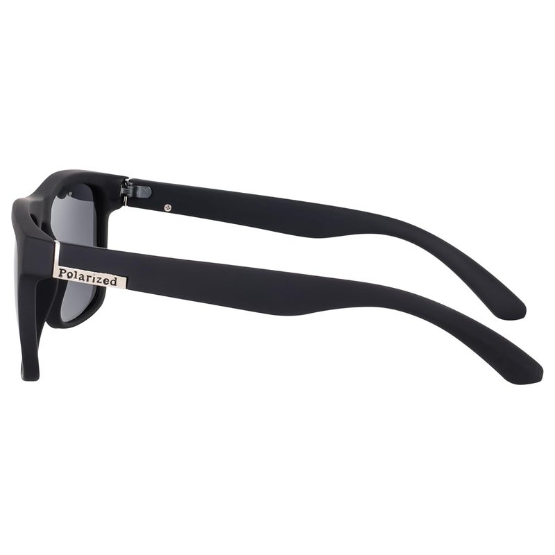 Dervin UV Protected Retro Square Light Weight Matt Finish Polarized Sunglasses for Men and Women (Medium) - Image 5