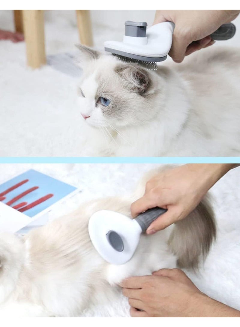 Pet Cat Brush for Shedding and Grooming, Dog Hair Removal Brush, Pet Groomer Shedding Grooming Tools Combs Rakes, Cats Brush for Short or Long Haired Removes Loose Hair  Tangles - Image 4