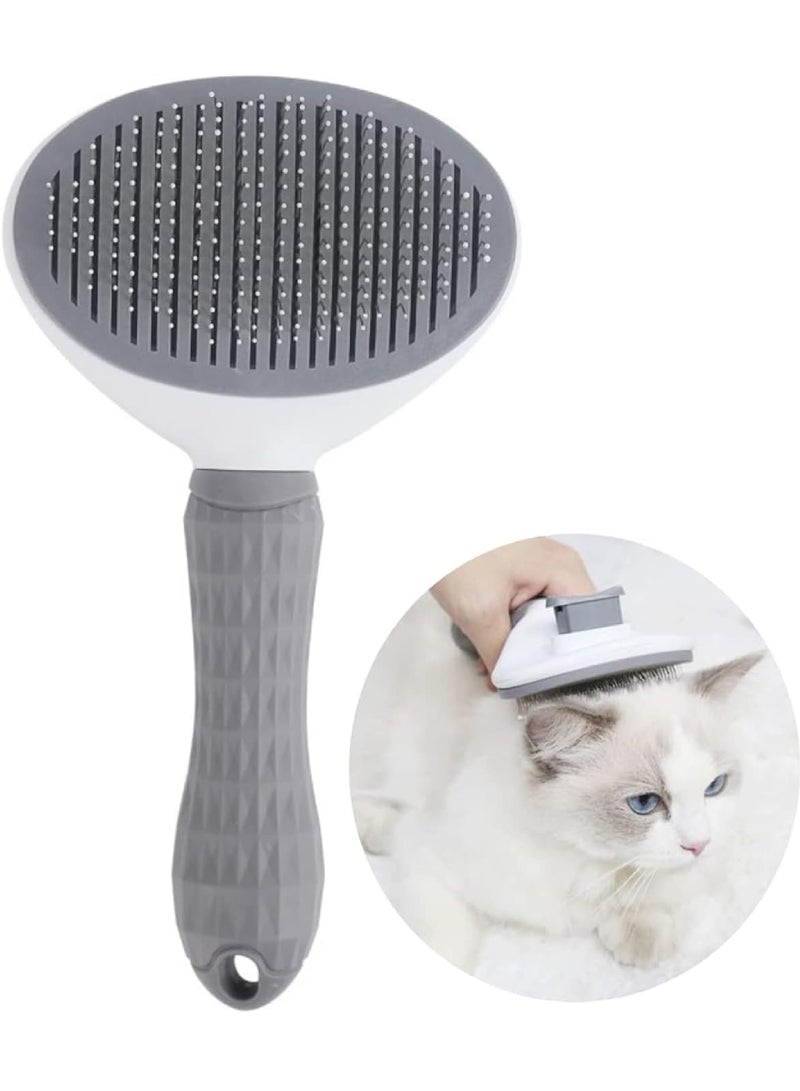 Pet Cat Brush for Shedding and Grooming, Dog Hair Removal Brush, Pet Groomer Shedding Grooming Tools Combs Rakes, Cats Brush for Short or Long Haired Removes Loose Hair  Tangles - Image 1
