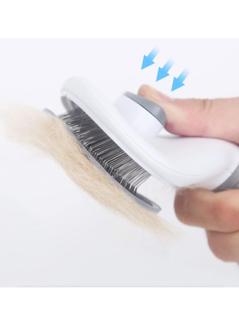 Pet Cat Brush for Shedding and Grooming, Dog Hair Removal Brush, Pet Groomer Shedding Grooming Tools Combs Rakes, Cats Brush for Short or Long Haired Removes Loose Hair  Tangles - Image 3