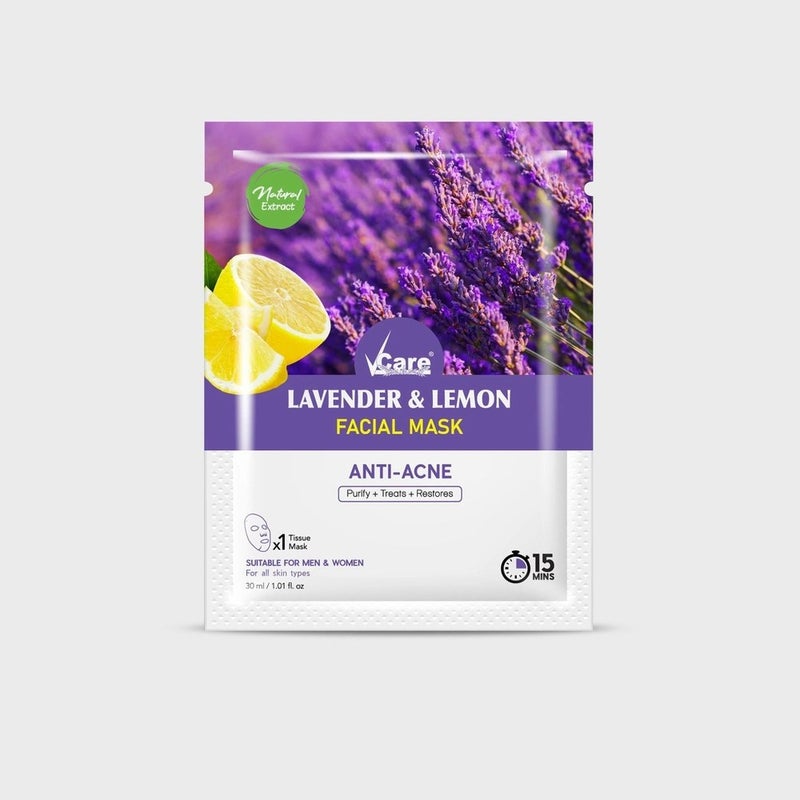 Vcare Anti Acne Lavender and Lemon Facial Mask- 30ml