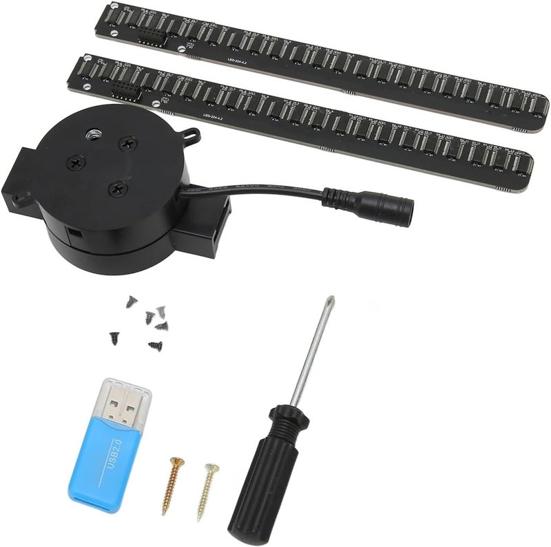 3D Hologram Fan, 3D Hologram Fan 2 Blades 176 Degree 16.5inch 2000x224 WiFi Projector With 224 LED Light Beads For Business Store Advertising for Store Display,Events - Image 5