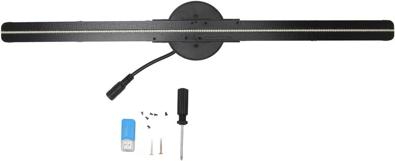 3D Hologram Fan, 3D Hologram Fan 2 Blades 176 Degree 16.5inch 2000x224 WiFi Projector With 224 LED Light Beads For Business Store Advertising for Store Display,Events - Image 2