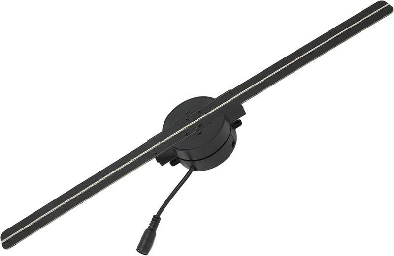 3D Hologram Fan, 3D Hologram Fan 2 Blades 176 Degree 16.5inch 2000x224 WiFi Projector With 224 LED Light Beads For Business Store Advertising for Store Display,Events - Image 1