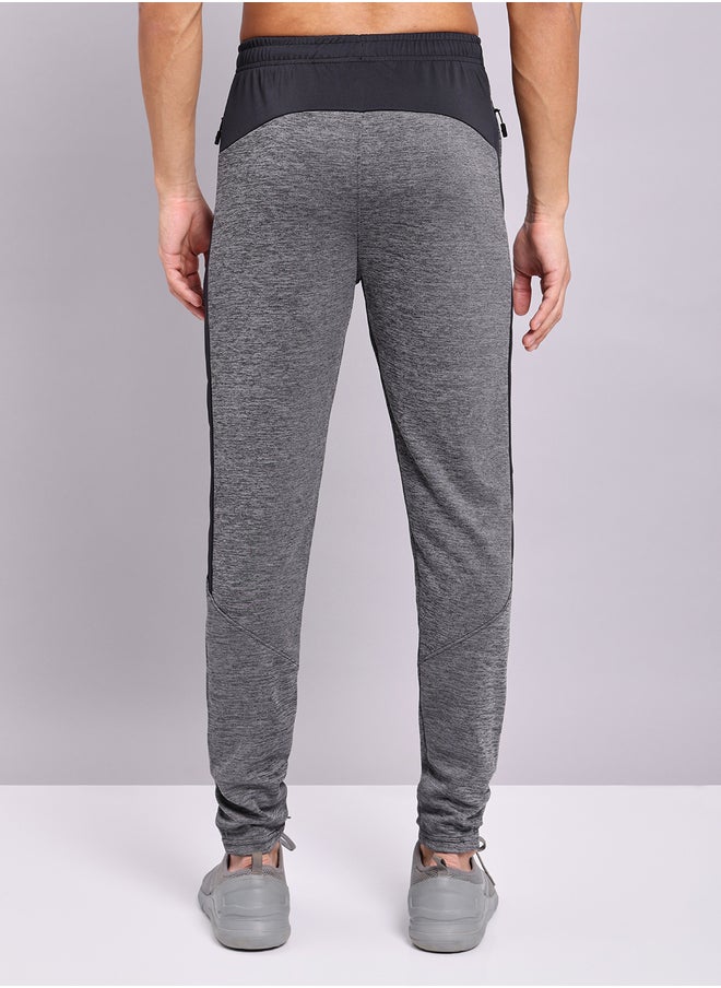 Technosport Technosport Men Melange Slim Fit Track Pants with TECHNO DRY  - Image 3